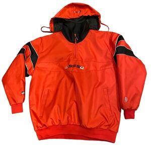 TYJA Sports Mens XL Red Heavily Insulated Quarter Zip Red and Black Jacket